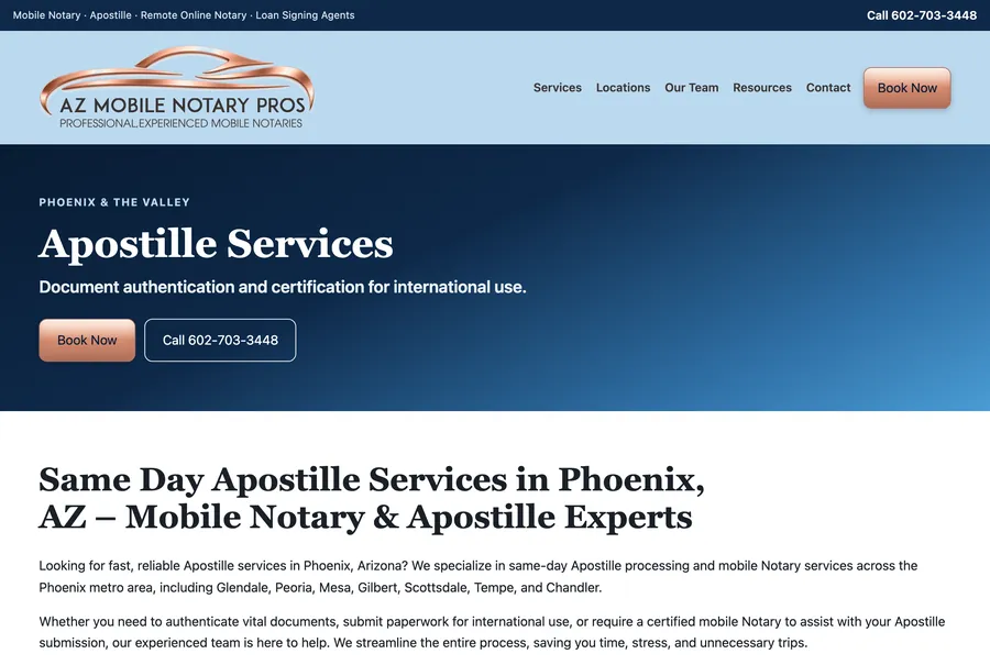 azmobilenotarypros.com, the apostille service page